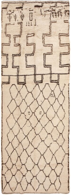 Vintage Beni Ourain Moroccan Rug 46511 Nazmiyal