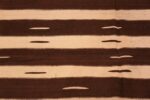 Field Vintage mid century brown Moroccan Kilim rug 46477 by Nazmiyal