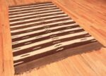 Full Vintage mid century brown Moroccan Kilim rug 46477 by Nazmiyal