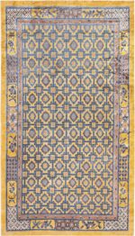Gold Antique Silk Chinese Rug #46229 by Nazmiyal Antique Rugs