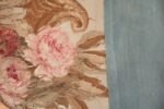 Large oversized ivory French Aubusson antique rug 46451 knots and skirt Nazmiyal