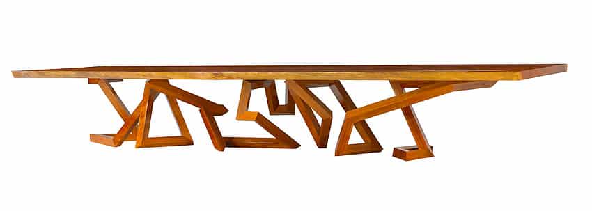 Pitt Pollaro Long Run Table Pitt Pollaro Long Run Table by Nazmiyal Antique Rugs