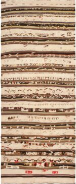 Long And Narrow Tribal Vintage Moroccan Kilim Rug #46471 by Nazmiyal Antique Rugs