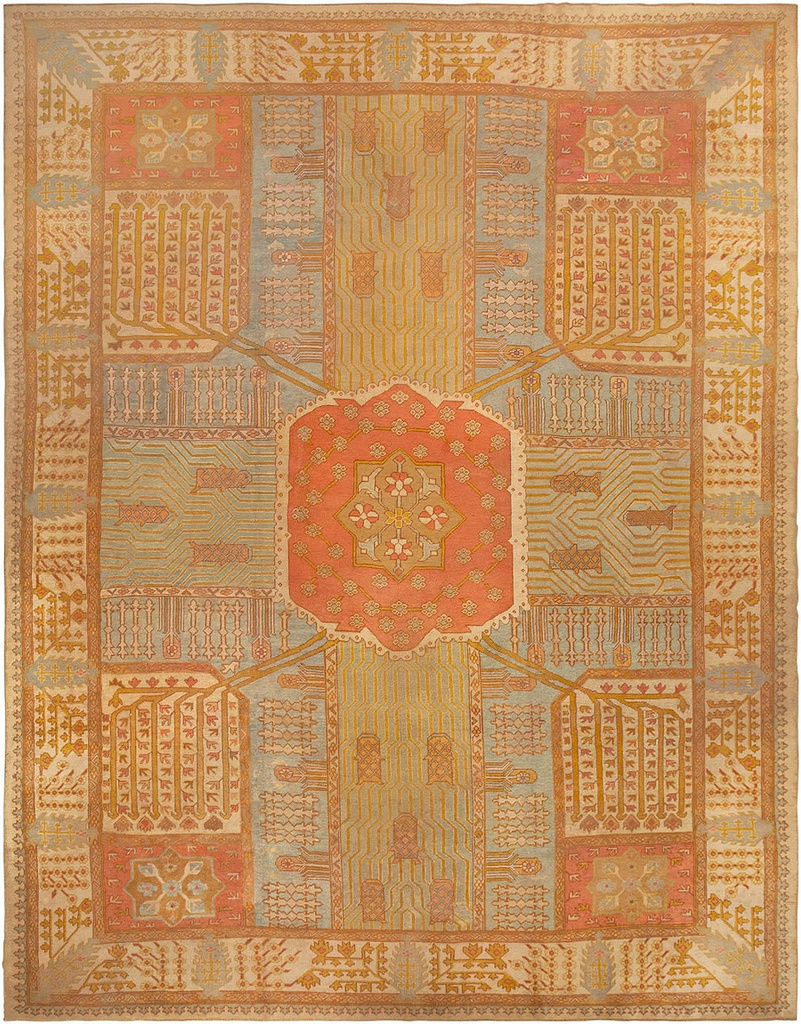Antique Oushak Carpet Featured In The Wall Street Journal Antique Oushak Carpet Featured In The Wall Street Journal