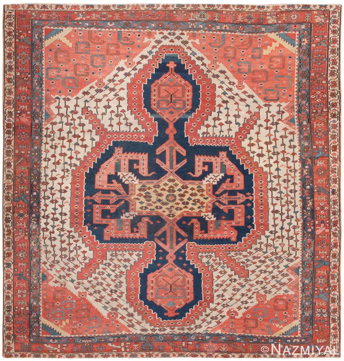 Antique Bakshaish Persian Rug 42760 Detail/Large View
