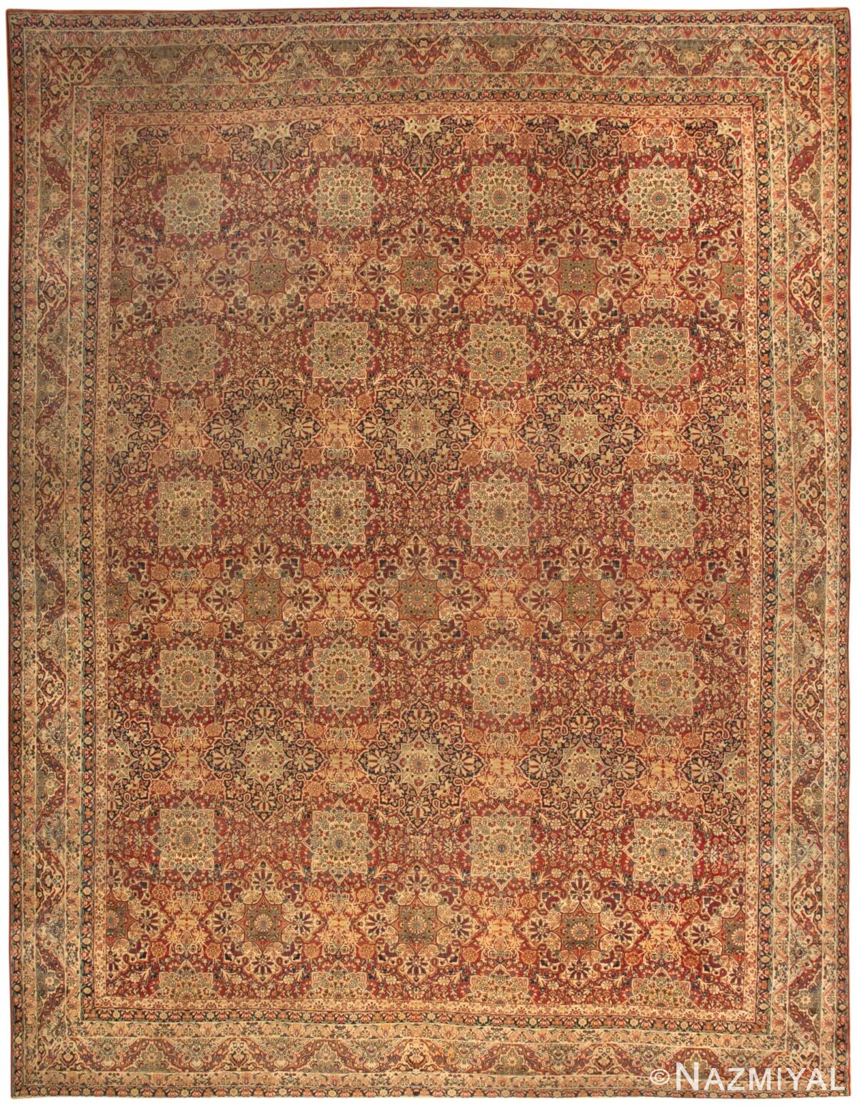 Antique Persian Kerman Rug 46482 Detail/Large View