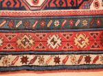 antique caucasian kazak runner rug 46425 border Nazmiyal