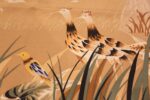 Bird detail Vintage French tapestry rug 46561 by Nazmiyal