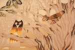 Close-up Vintage French tapestry rug 46561 by Nazmiyal