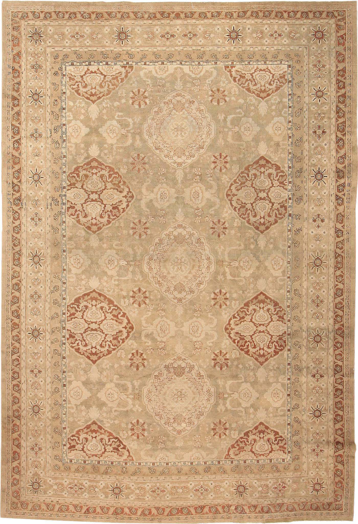 Antique Amritsar Carpet From India 3409 By Nazmiyal