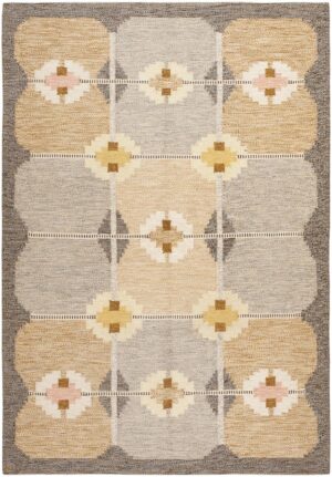 Vintage Swedish Kilim 46531 Nazmiyal Antique Rugs
