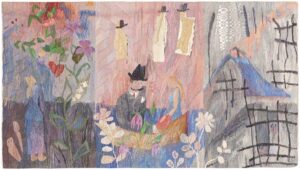Vintage Scandinavian Tapestry 46539 Nazmiyal Antique Rugs