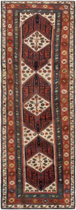 Antique Caucasian Runner Rug 46425 Nazmiyal