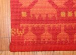 vintage swedish kilim 46533 initials Nazmiyal