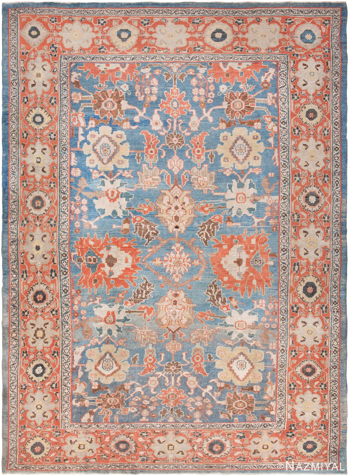 Antique Persian Ziegler Sultanabad Rug 46564