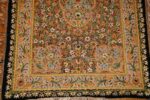 antique indian tapestry gem stone rug 46559 field Nazmiyal
