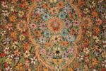 antique indian tapestry gem stone rug 46559 medallion Nazmiyal