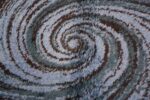Background vintage Swedish deco rug 46616 by Nazmiyal