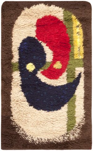 Vintage Swedish Deco Rug 46615 Detail/Large View