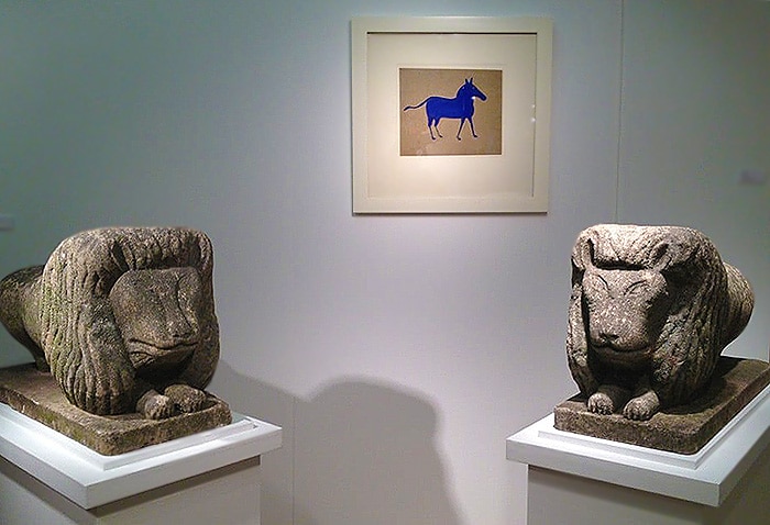 Hill Gallery Stone Lions at the NYC Metro Show Hill Gallery Stone Lions at the NYC Metro Show - Nazmiyal