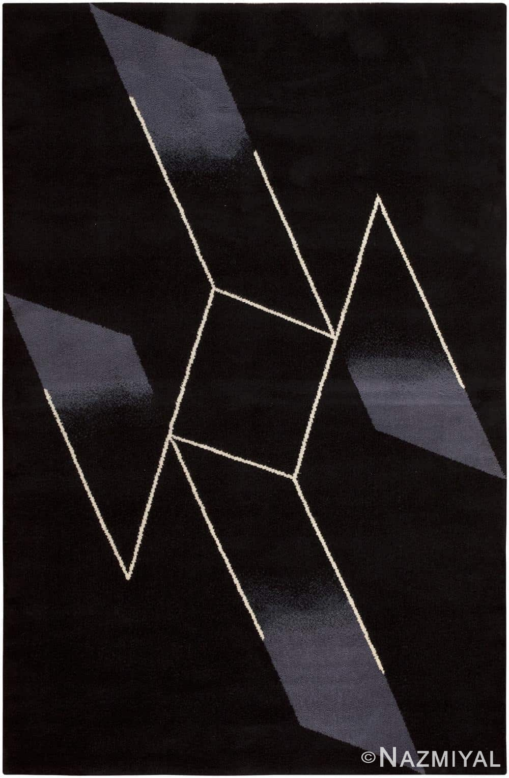 Vintage Swedish Deco Rug 46599 Nazmiyal Antique Rugs