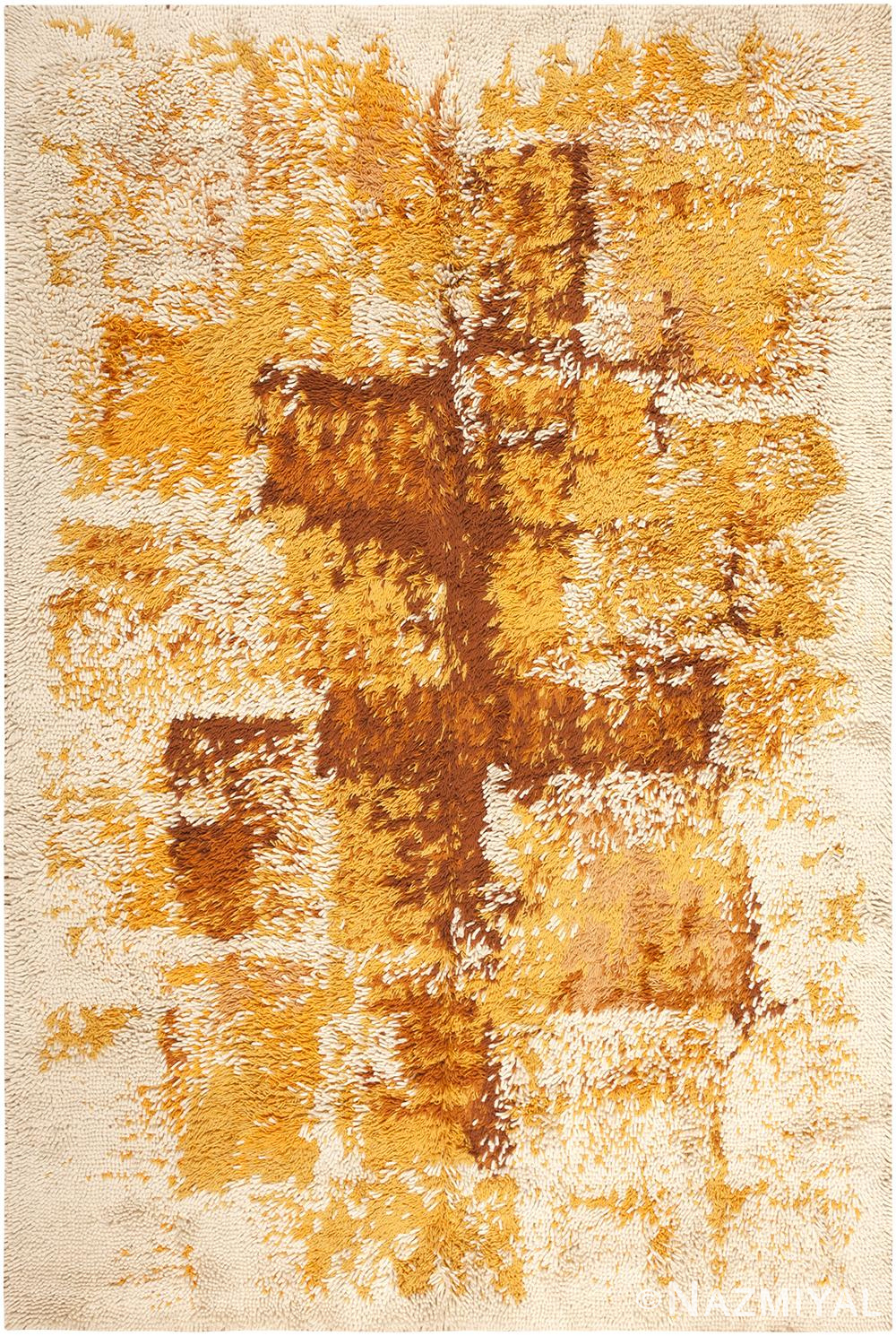 Shag Vintage Swedish Rug 46631 Nazmiyal Antique Rugs