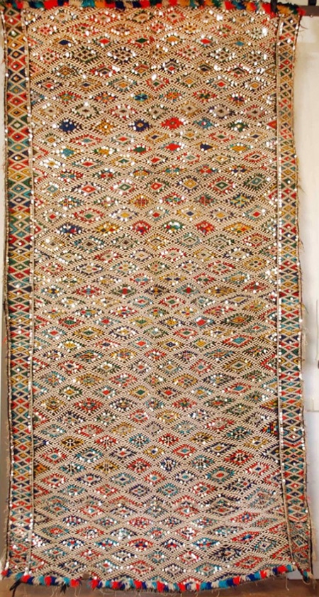 A Sequin Vintage Kilim Rug A Sequin Vintage Kilim Rug by nazmiyal