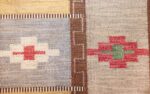 vintage swedish kilim 46700 jagged Nazmiyal
