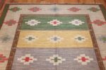 vintage swedish kilim 46700 top Nazmiyal