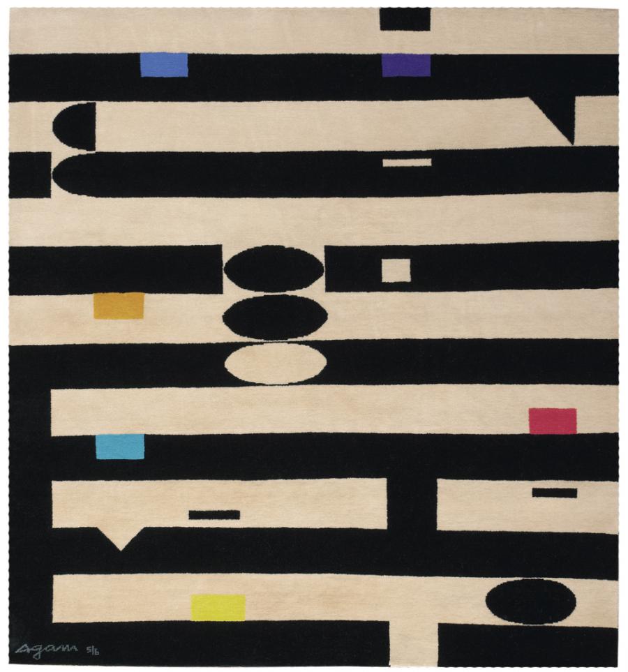 Mid-Century Agam Carpet from Israel
