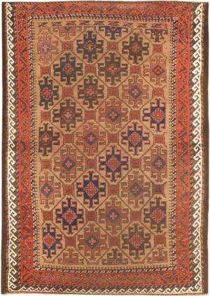 Antique Persian Baluch Rug #46449 by Nazmiyal Antique Rugs