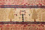 antique persian kerman rug 46655 white bloom Nazmiyal