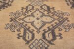 Antique Turkish Oushak Rug 46585 Light Blue Inner Pattern Nazmiyal