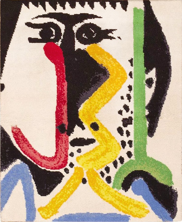 Vintage Mid Century Pablo Picasso Rug from Nazmiyal