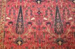 antique kerman persian rug 46637 birds Nazmiyal