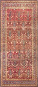 Antique Persian Kerman Cypress Tree Rug #46637 by Nazmiyal Antique Rugs