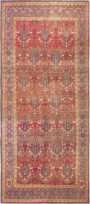 Antique Persian Kerman Cypress Tree Rug #46637 by Nazmiyal Antique Rugs