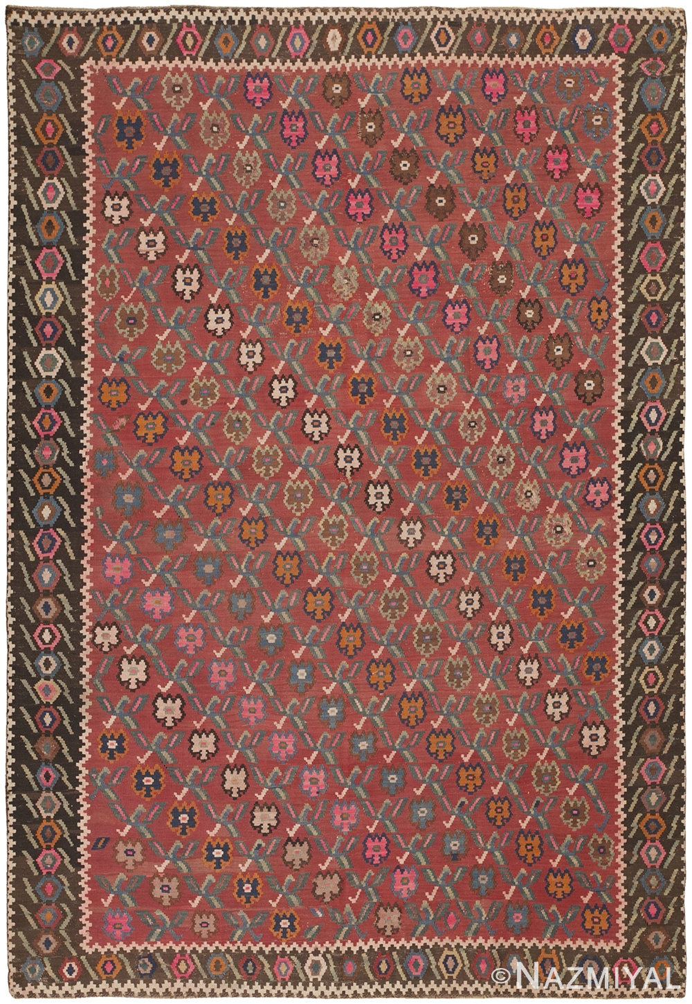 Antique Persian Kilim 44023 Detail/Large View