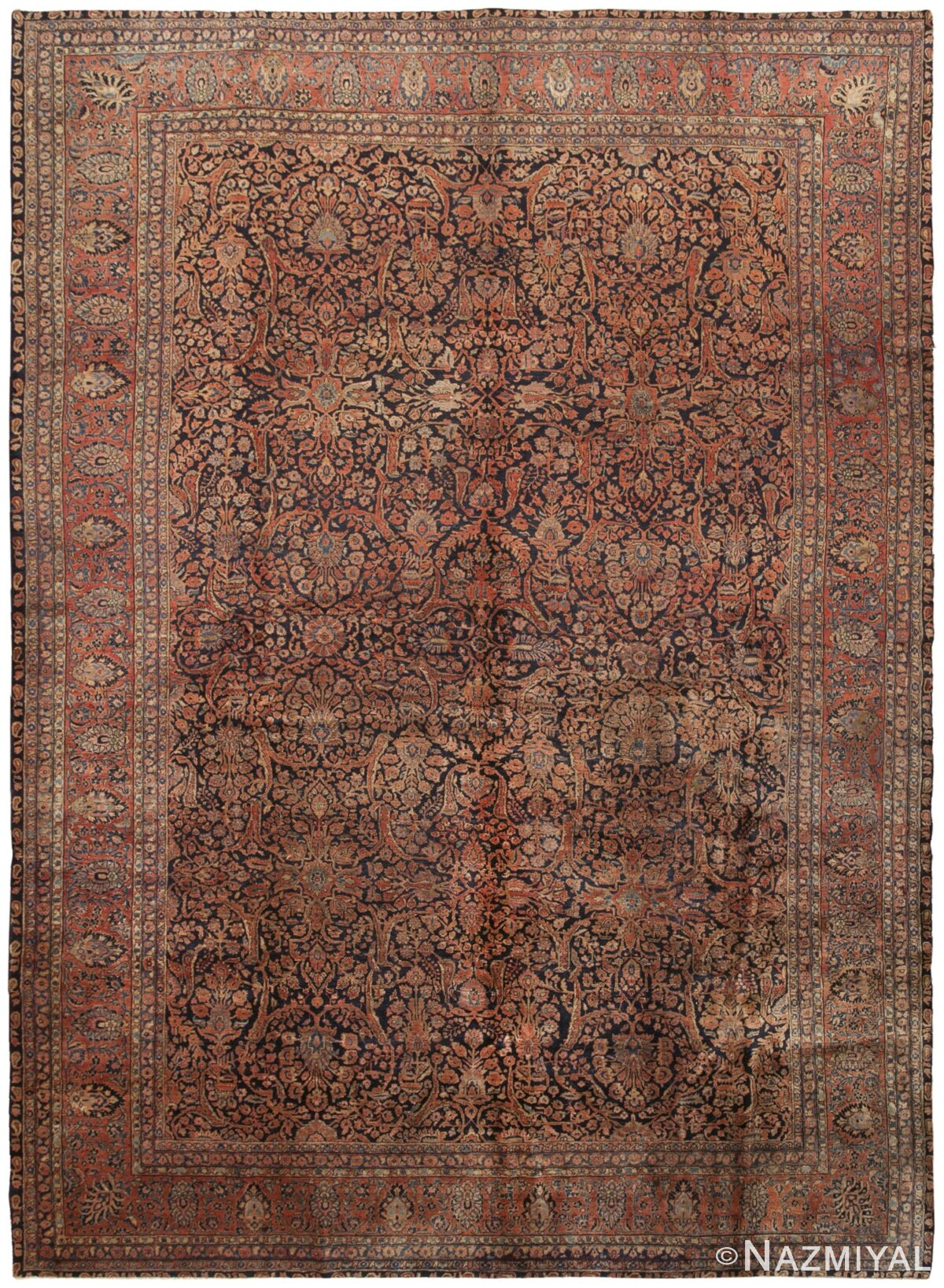 Antique Sarouk Persian Rug 44032 Detail/Large View