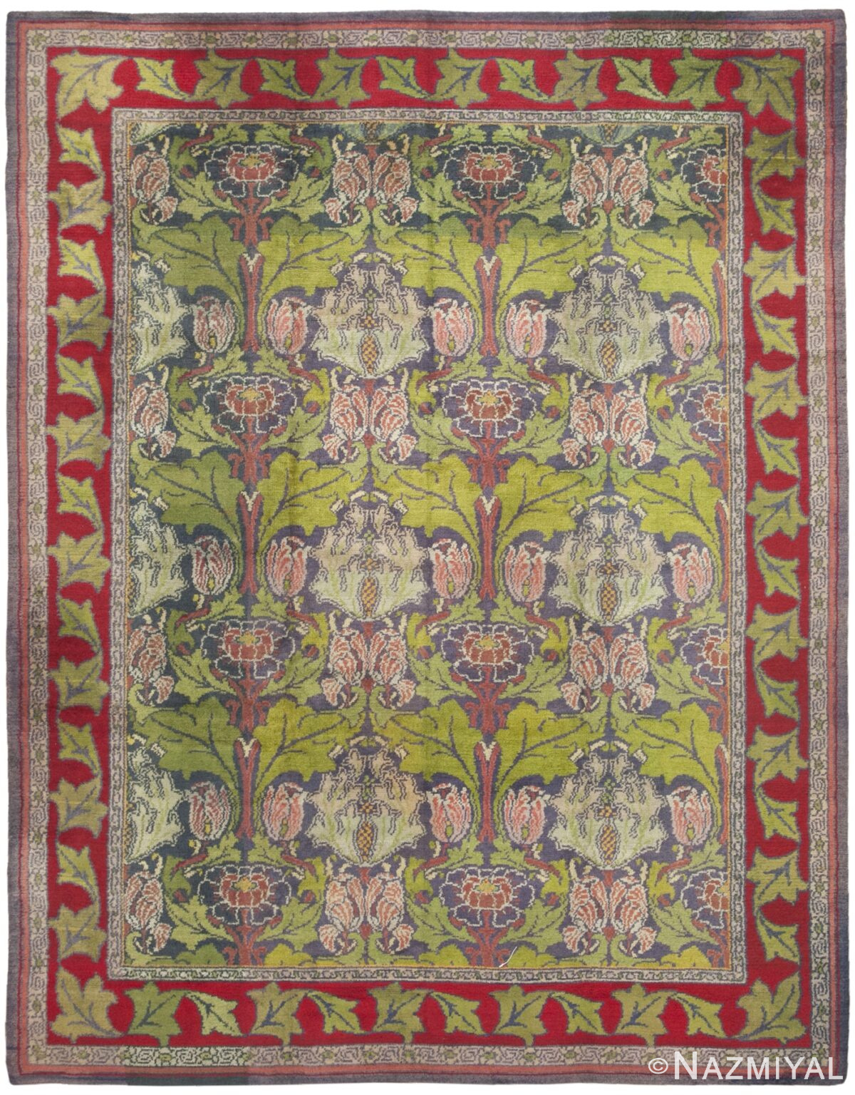 Vintage Donegal Irish Rug 46753 Detail/Large View