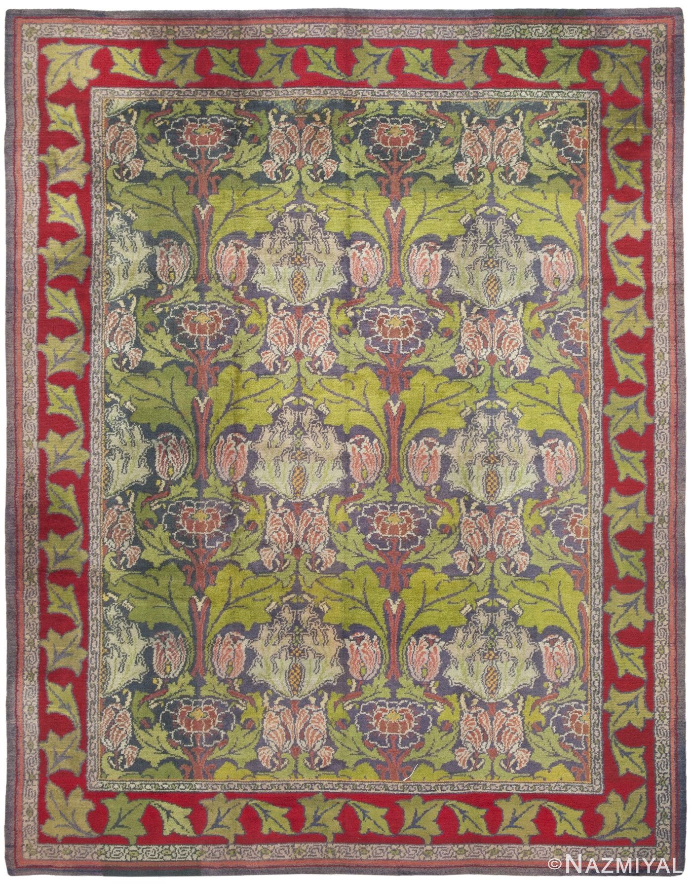 Vintage Donegal Irish Rug 46753 Detail/Large View