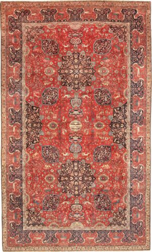 Antique Indian Agra Carpet 46805 Nazmiyal Antique Rugs