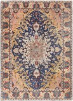 Antique Persian Tabriz Rug 46825 Nazmiyal