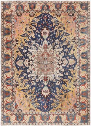 Antique Persian Tabriz Rug 46825 Nazmiyal