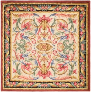 Antique Spanish Savonnerie Rug 46823 Nazmiyal