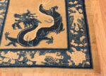 Corner dragon Antique Chinese rug 46818 by Nazmiyal