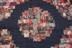 Detail vintage Swedish quilt textile 46863 by Nazmiyal