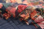 Pile vintage Swedish quilt textile 46863 by Nazmiyal