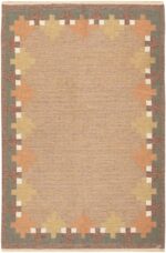 Vintage Swedish Rug Signed UP 46866