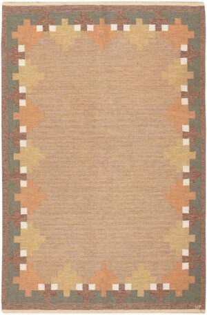 Vintage Swedish Rug Signed UP 46866